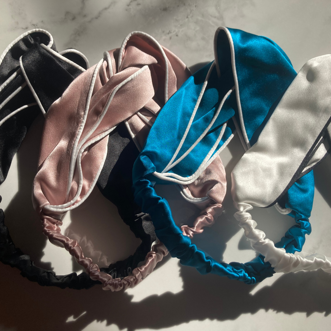 100% Mulberry Silk Headband with Border