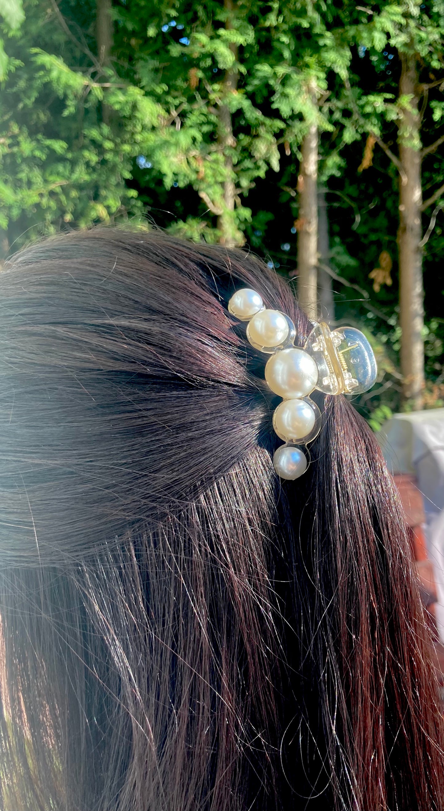 Pearl Hair Claw Clips
