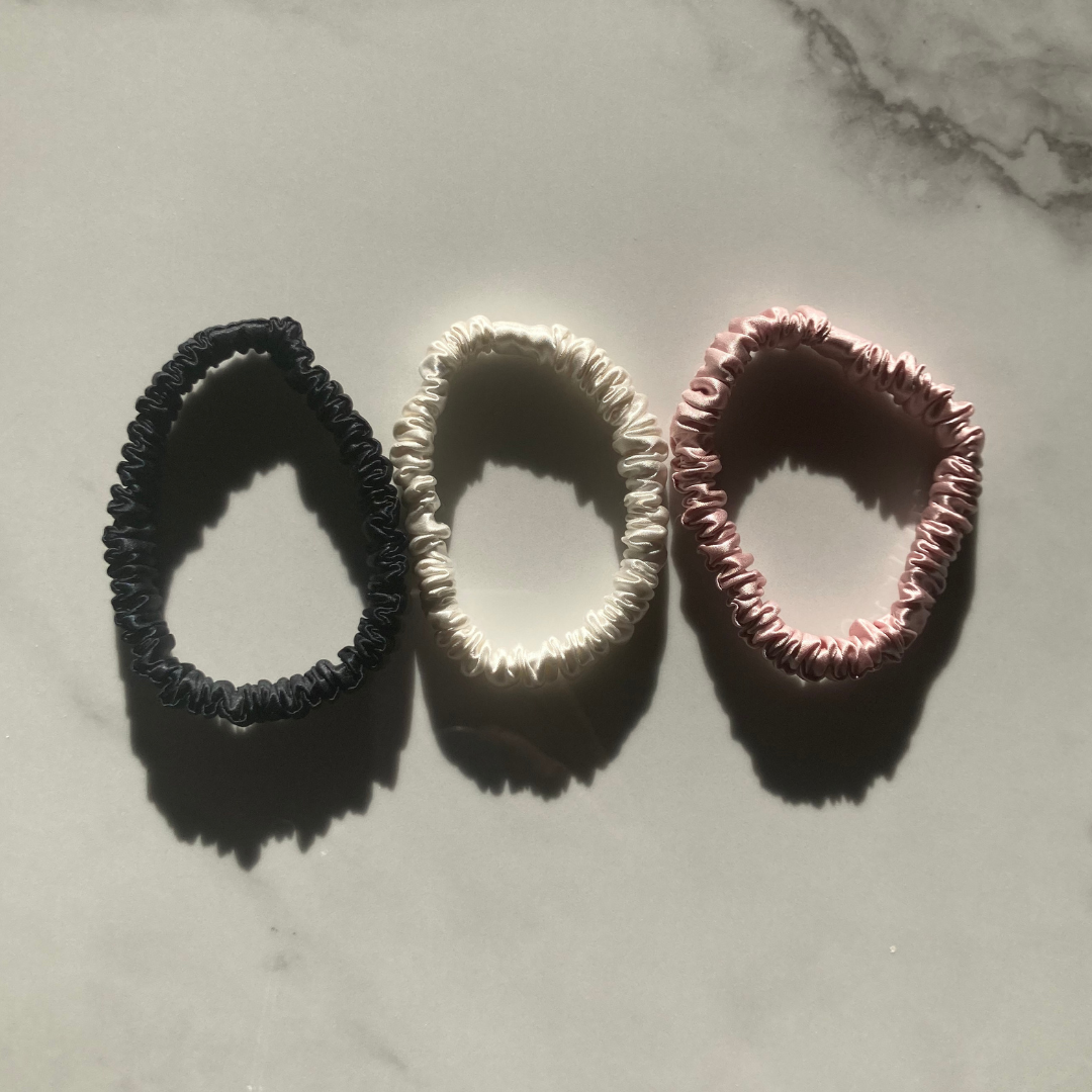 100% Mulberry Silk Scrunchie Mini